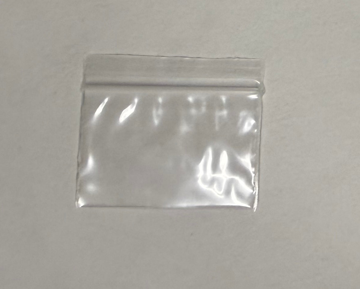 Apple Bags Mini Zip Resealable Baggies, 1510 Clear 1.5" x 1" 100ct / 1000ct / 3000ct