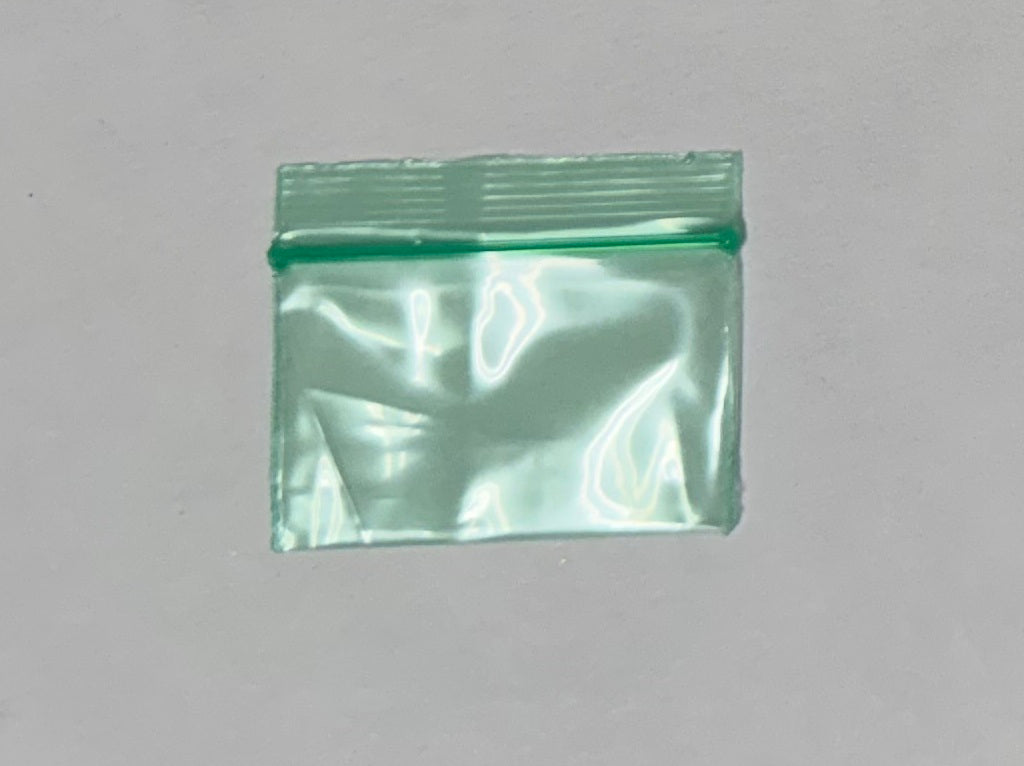 Apple Bags Mini Zip Resealable Baggies, 1510 Green 1.5" x 1" 100ct / 1000ct / 3000ct