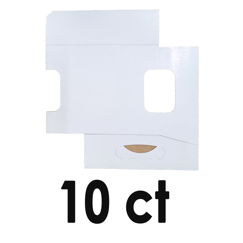 6-Pack Cardboard Tall Bottle Carriers, Unbranded White, 10ct to 150ct