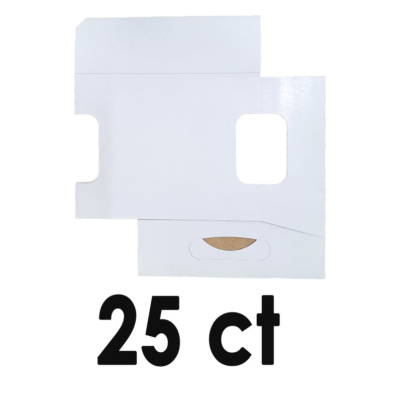 6-Pack Cardboard Tall Bottle Carriers, Unbranded White, 10ct to 150ct