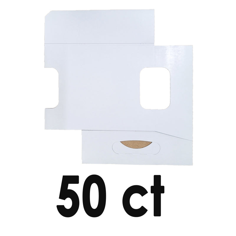 6-Pack Cardboard Tall Bottle Carriers, Unbranded White, 10ct to 150ct