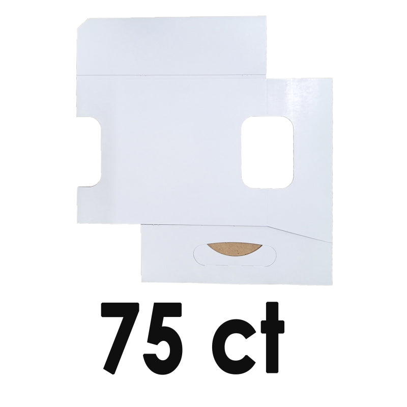 6-Pack Cardboard Tall Bottle Carriers, Unbranded White, 10ct to 150ct