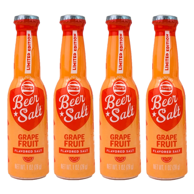4-Pack Twang Beer Salt Bottles, 1 OZ, Grapefruit Flavor