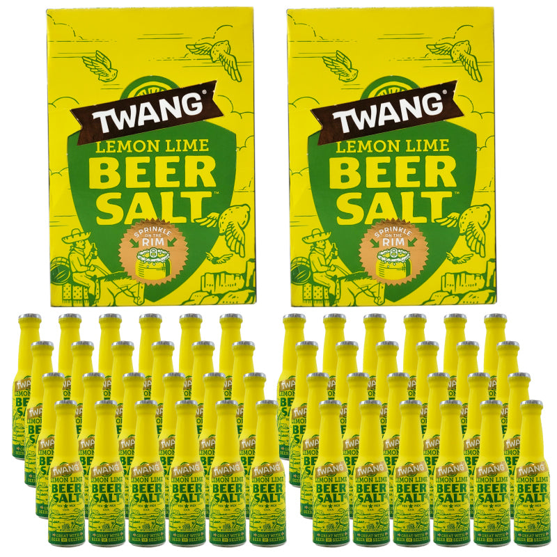 Lemon Lime Flavor 1.4 OZ Twang Beer Salt Bottles, 1ct to 48ct