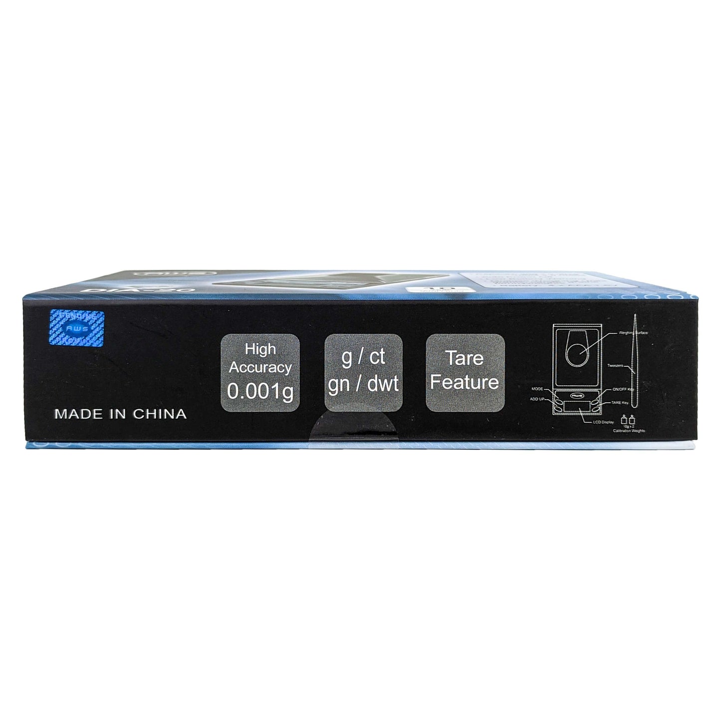 AWS Digital Carat Scale, 100ct x 0.005ct, DIA-20