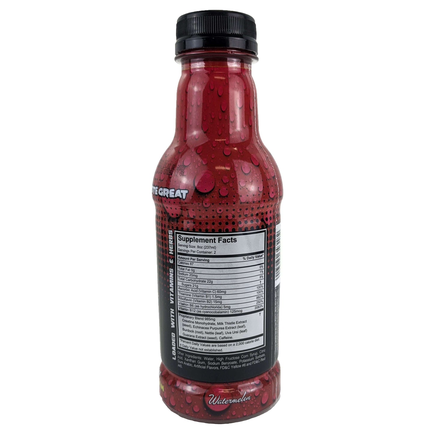 High Voltage Detox Drink, 16oz Watermelon Flavor