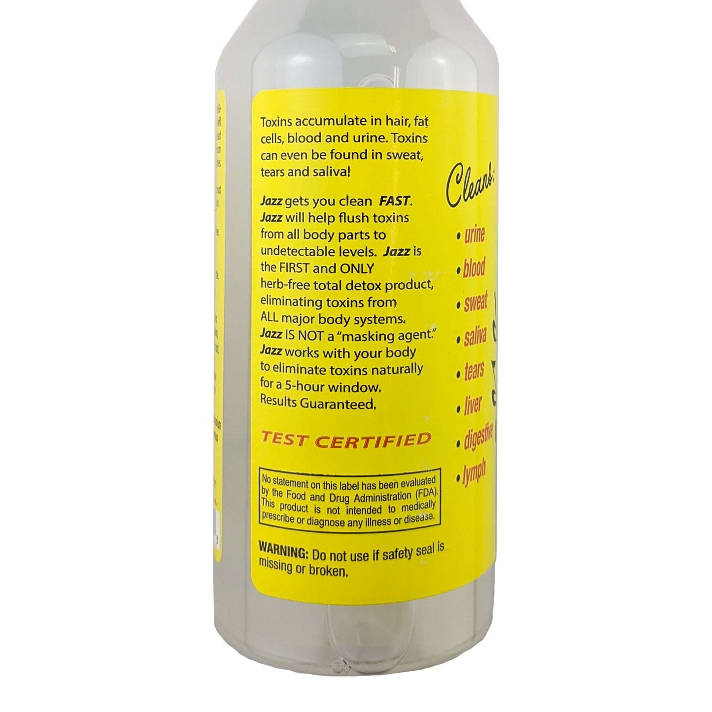Jazz Total Detox Drink 10oz, Lemonade Flavor