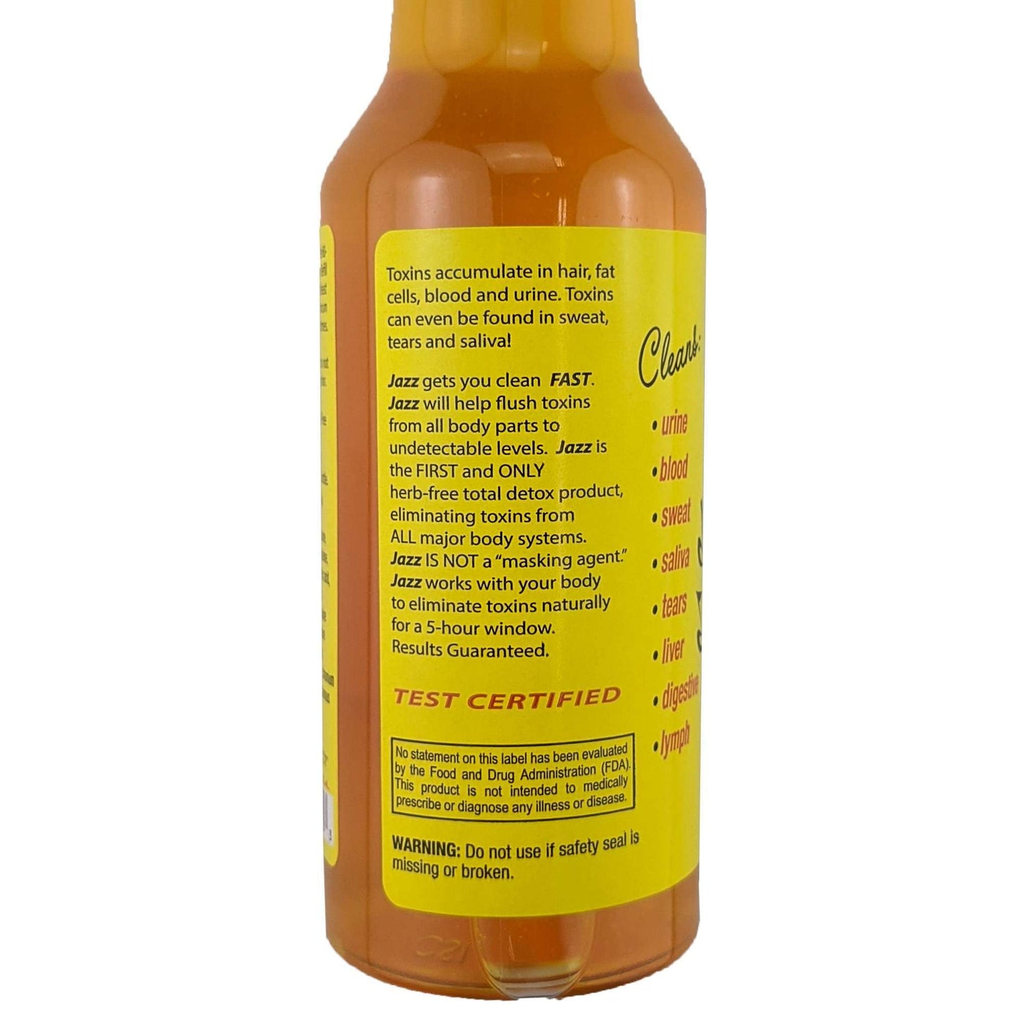 Jazz Total Detox Drink 10oz, Orange Mango Flavor