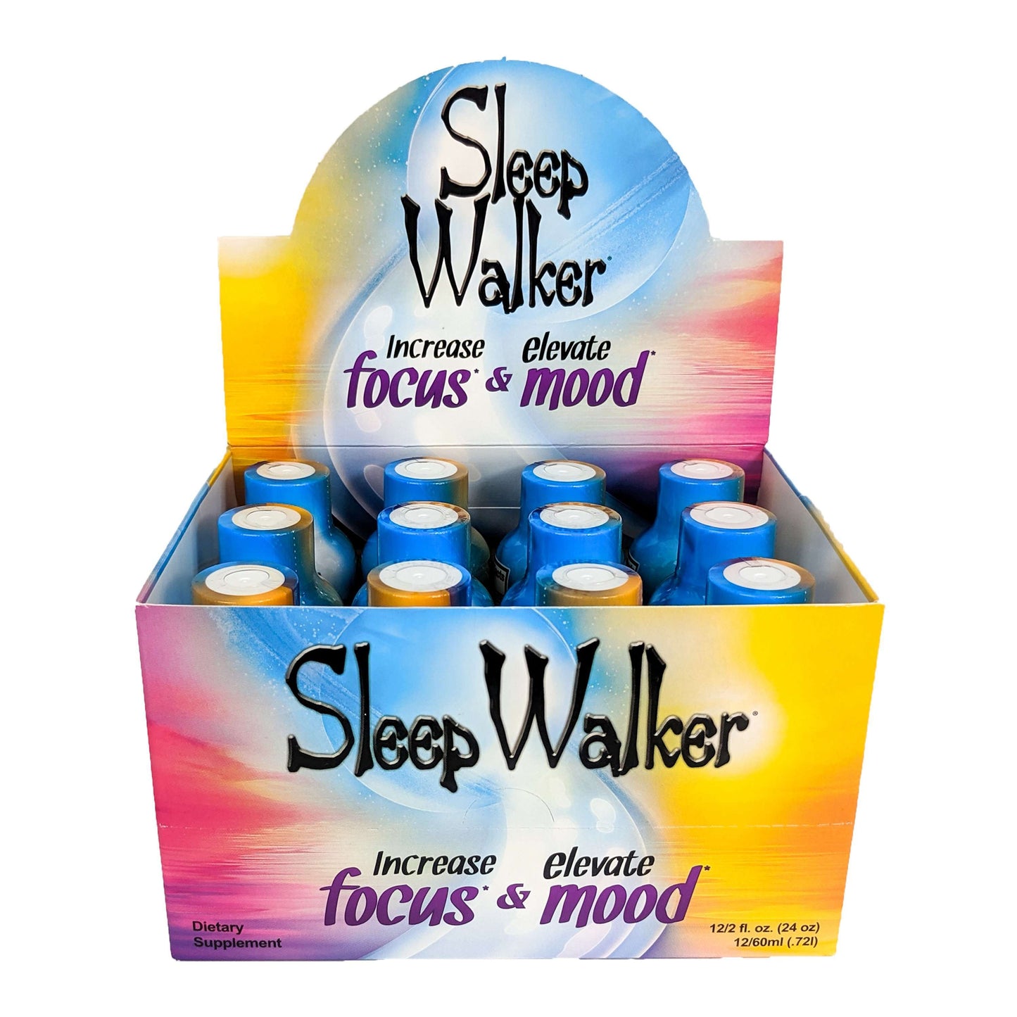 Sleep Walker Drink 2oz 60ml, Focus & Mood Optimizer, 12-Pack Box