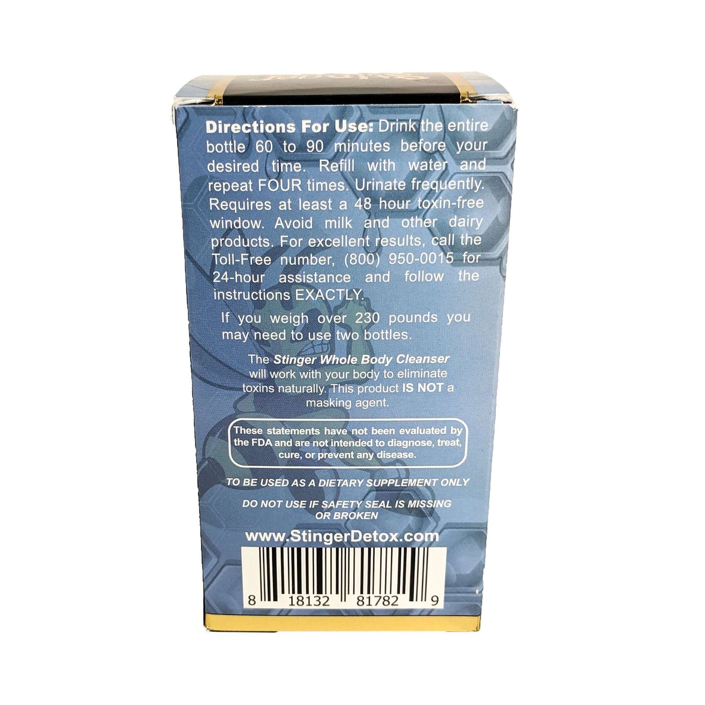 Stinger Detox Whole Body Cleanser 8oz Pink Lemonade Flavor