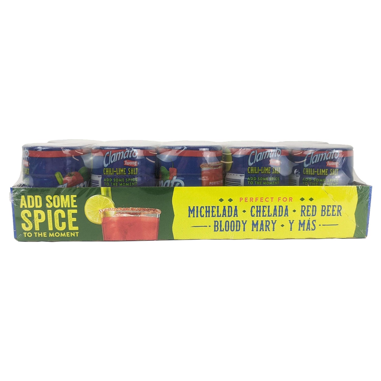 Twang Twangerz Snack Topping 10-Pack, Clamato Chili-Lime Flavor