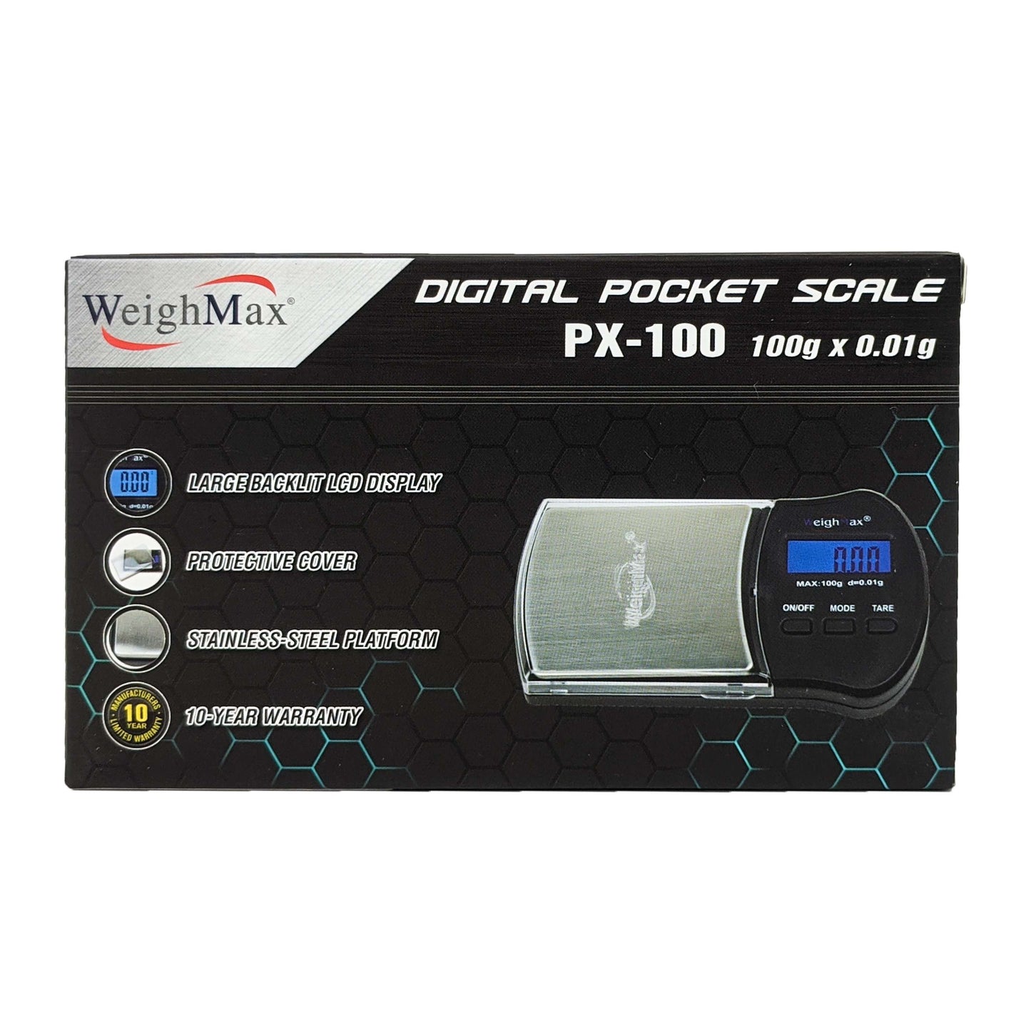 WeighMax PX-100 Pocket Scale 100g x 0.01g