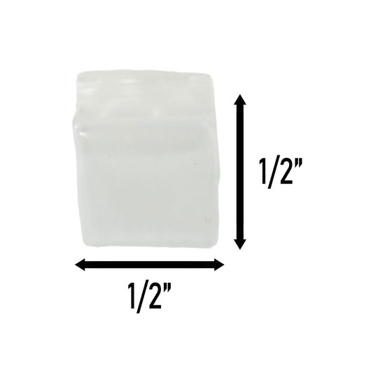Apple Bags Mini Zip Resealable Baggies, 1212 Clear 0.5" x 0.5" 100ct / 1000ct / 3000ct