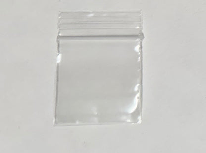 Apple Bags Mini Zip Resealable Baggies, 125125 Clear 1.25" x 1.25" 100ct / 1000ct / 3000ct