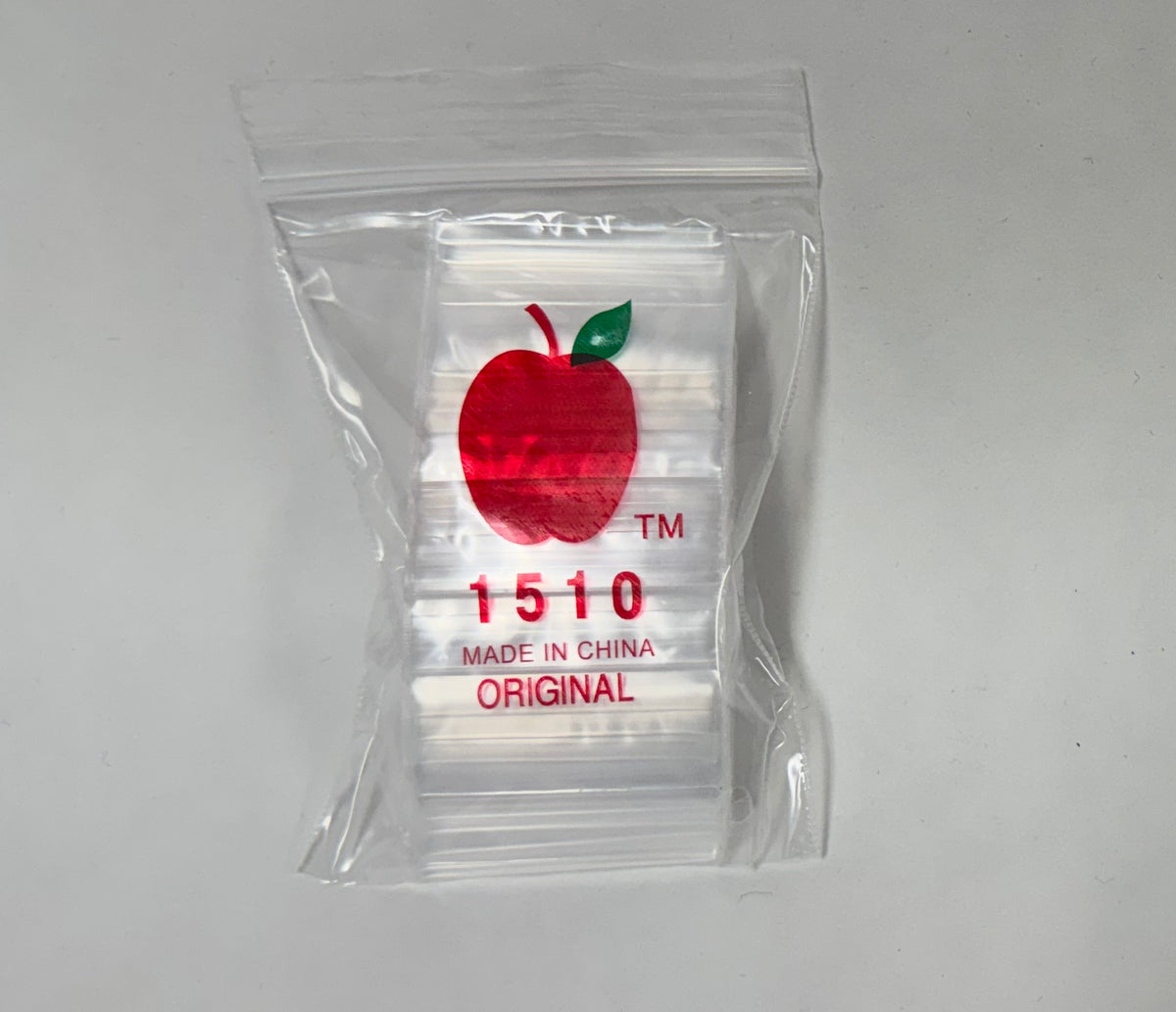 Apple Bags Mini Zip Resealable Baggies, 1510 Clear 1.5" x 1" 100ct / 1000ct / 3000ct