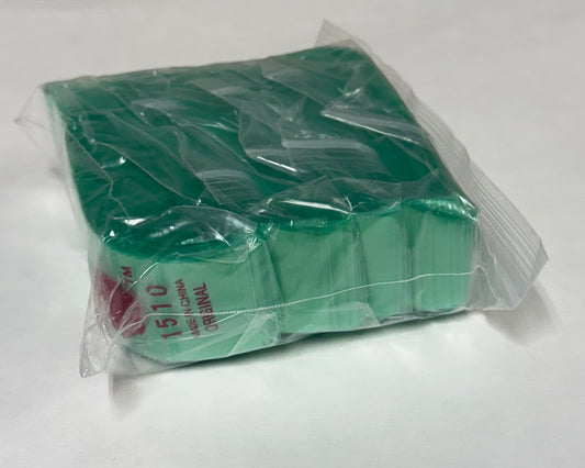 Apple Bags Mini Zip Resealable Baggies, 1510 Green 1.5" x 1" 100ct / 1000ct / 3000ct