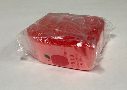 Apple Bags Mini Zip Resealable Baggies, 1510 Red 1.5" x 1" 100ct / 1000ct / 3000ct