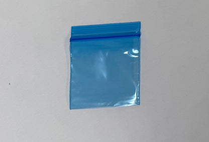 Apple Bags Mini Zip Resealable Baggies, 2020 Blue 2" x 2" 100ct / 1000ct / 3000ct