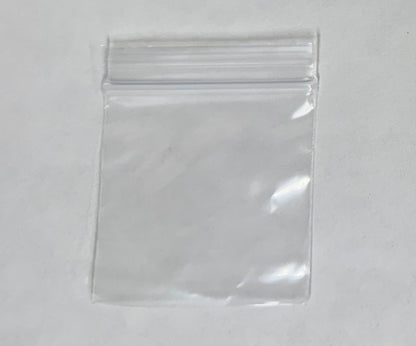 Apple Bags Mini Zip Resealable Baggies, 2020 Clear 2" x 2" 100ct / 1000ct / 3000ct