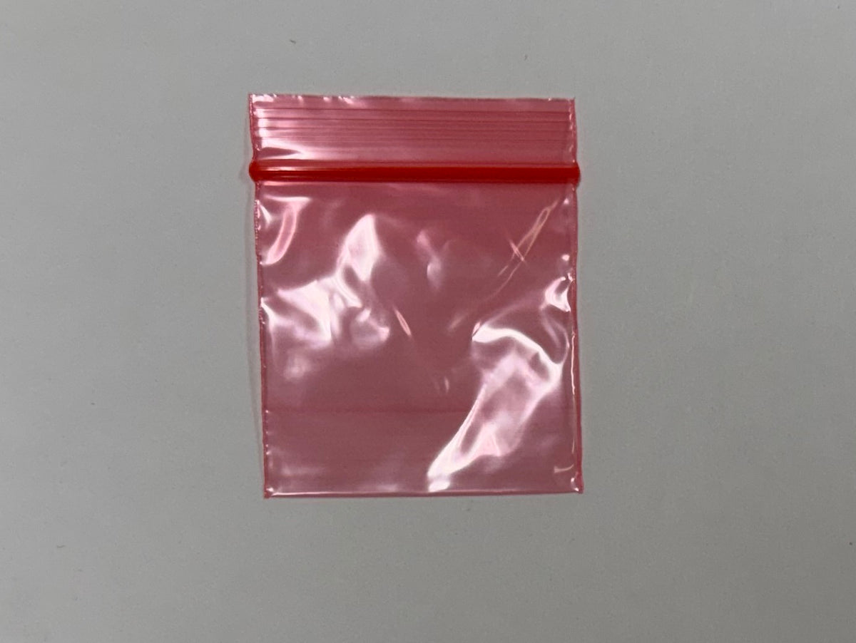 Apple Bags Mini Zip Resealable Baggies, 2020 Red 2" x 2" 100ct / 1000ct / 3000ct