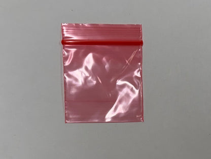 Apple Bags Mini Zip Resealable Baggies, 2020 Red 2" x 2" 100ct / 1000ct / 3000ct