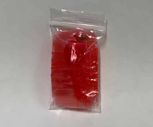Apple Bags Mini Zip Resealable Baggies, 3434 Red 0.75" x 0.75" 100ct / 1000ct / 3000ct
