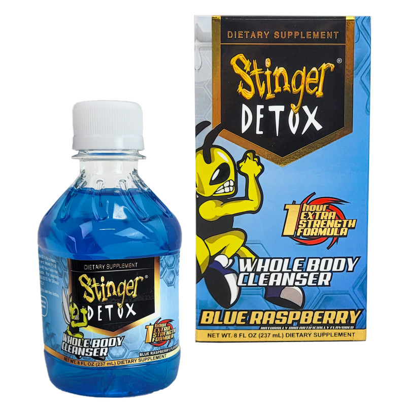 Stinger Detox 1 Hour Whole Body Cleanser 8oz, Blue Raspberry