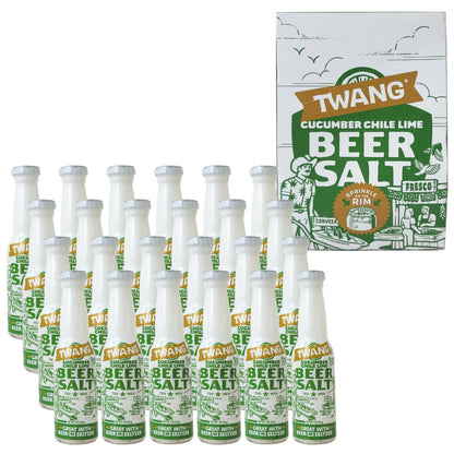 Cucumber Chili Lime Flavor 1 OZ Twang Beer Salt Bottles, 1ct to 48ct