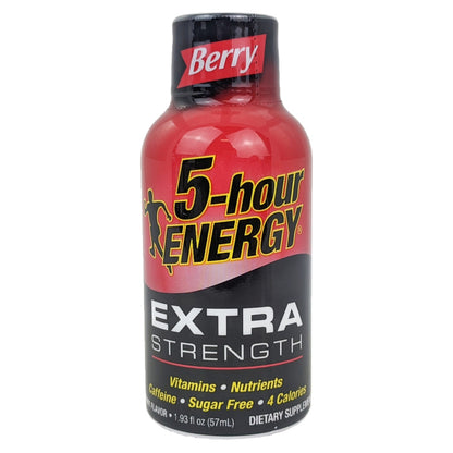 Extra Strength Berry 5-Hour Energy Drink Shots 1.93oz - 12ct Box