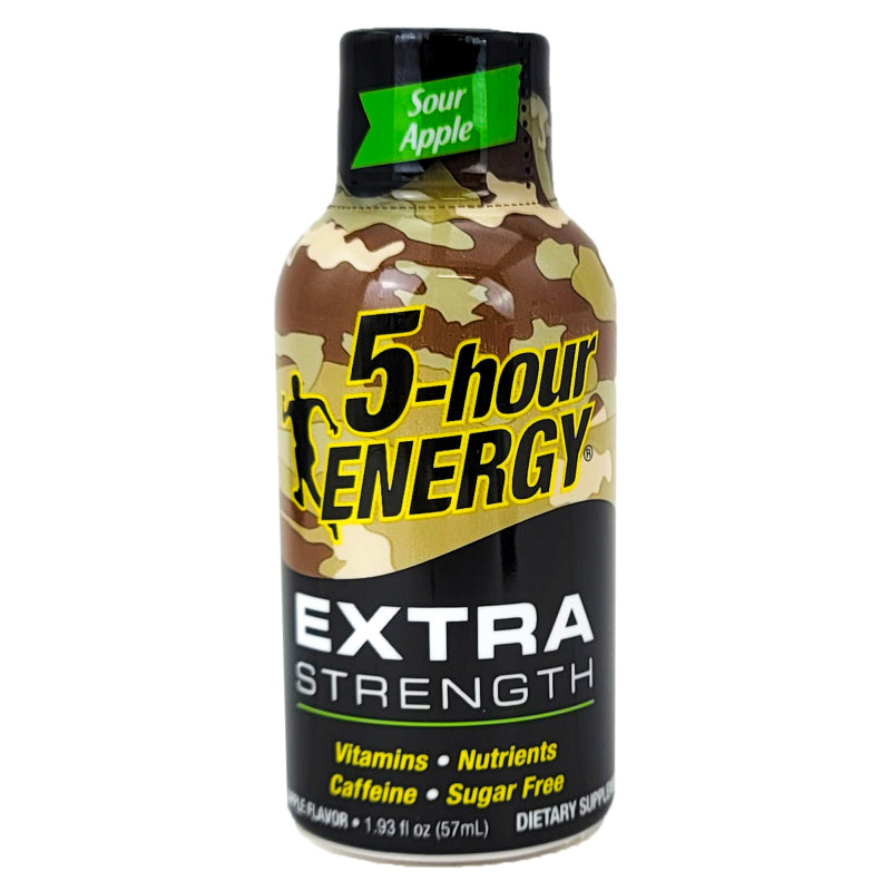 Extra Strength Sour Apple 5-Hour Energy Drink Shots 1.93oz - 6 Bottles