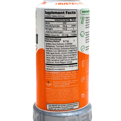 Herbal Clean Qcarbo16 16oz, Orange