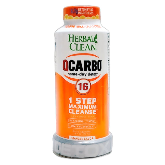 Herbal Clean Qcarbo16 16oz, Orange