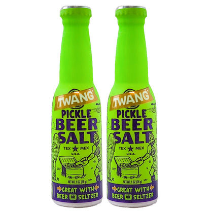 Pickle Flavor 1 OZ Twang Beer Salt Bottles, 1ct to 48ct