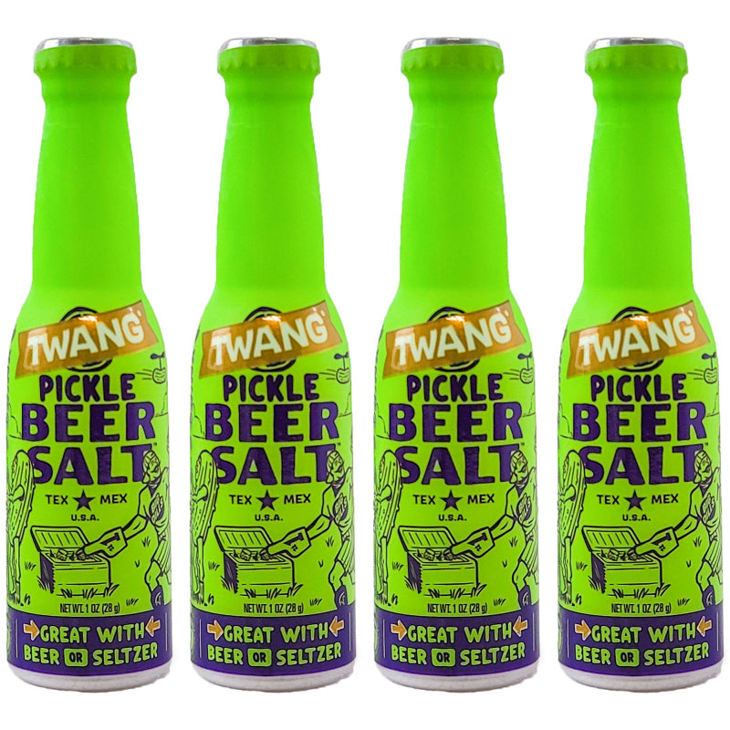 Pickle Flavor 1 OZ Twang Beer Salt Bottles, 1ct to 48ct