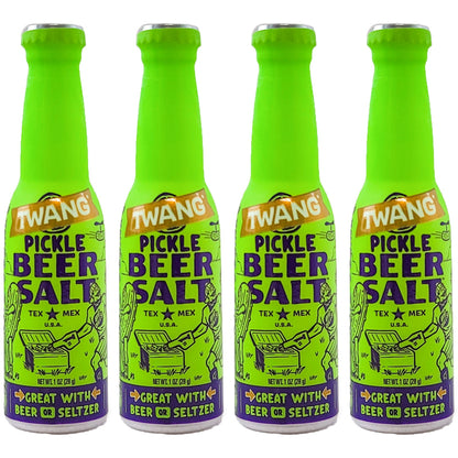 Pickle Flavor 1 OZ Twang Beer Salt Bottles, 1ct to 48ct