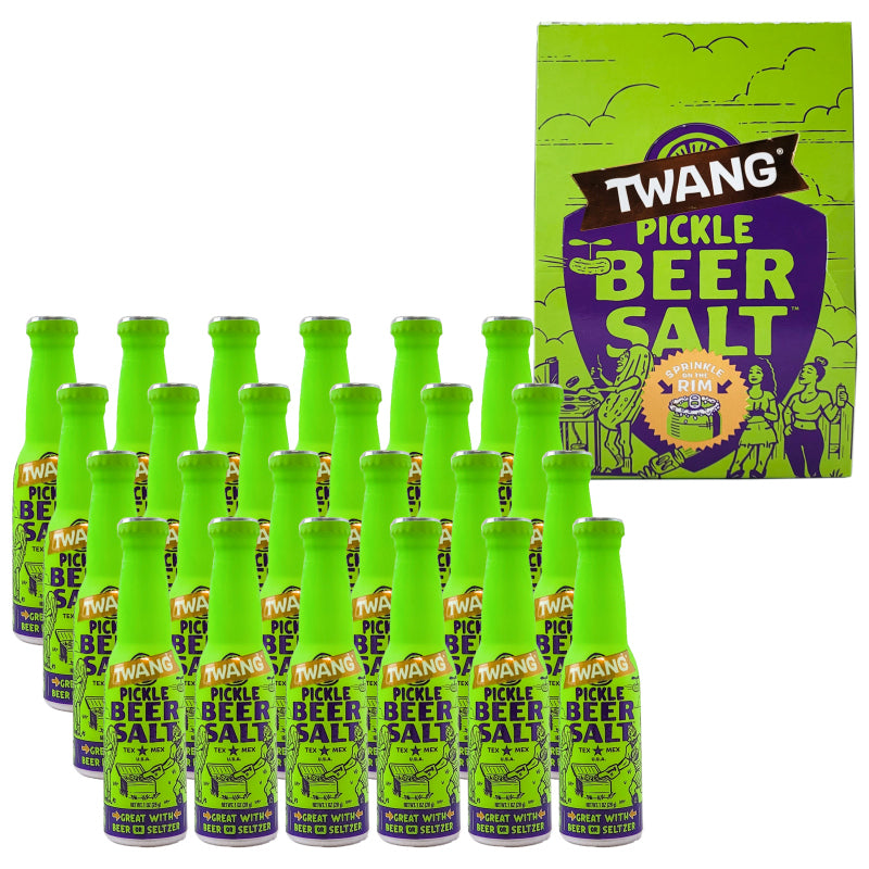 Pickle Flavor 1 OZ Twang Beer Salt Bottles, 1ct to 48ct