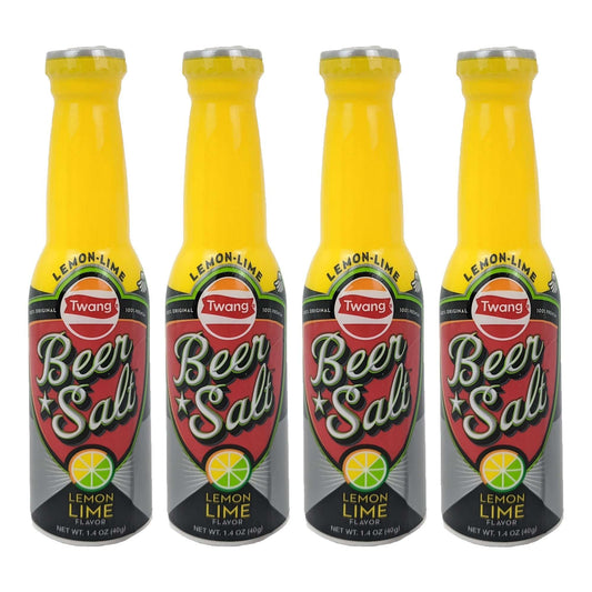 4-Pack Twang Beer Salt Bottles, 1.4OZ, Lemon Lime Flavor