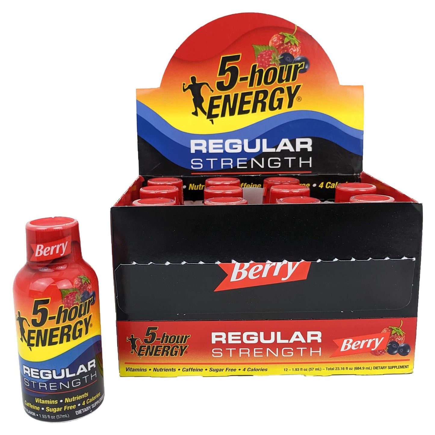 Regular Strength Berry 5-Hour Energy Drink Shots 1.93oz - 1 Bottle