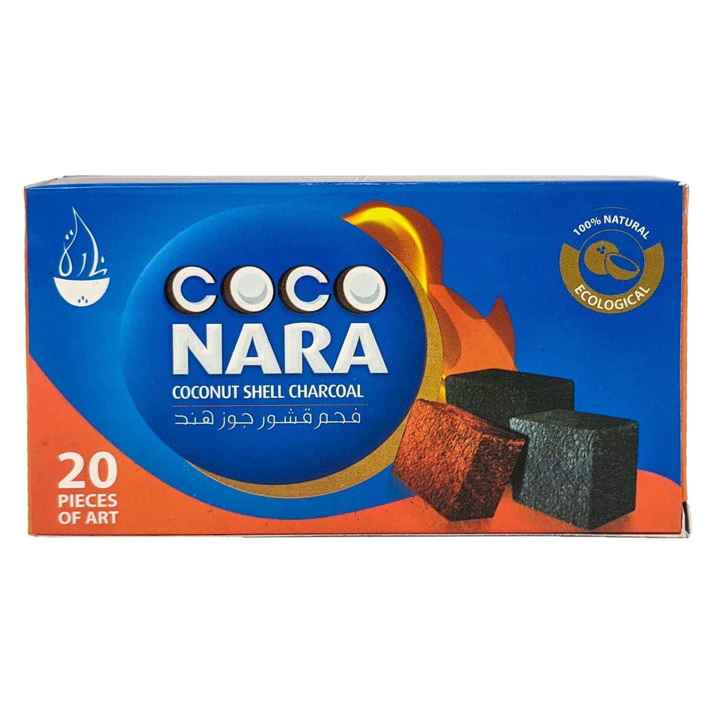 Coco Nara Coconut Shell Charcoal, 20 Pieces