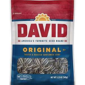 David Original Salted & Roasted Sunflower Seeds 5.25oz. (149g)