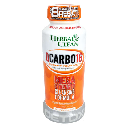 Herbal Clean Qcarbo16 16oz, Orange