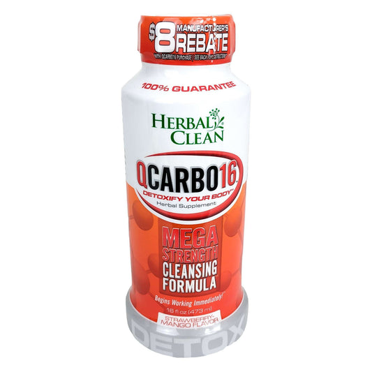 Herbal Clean Qcarbo16 16oz, Strawberry-Mango