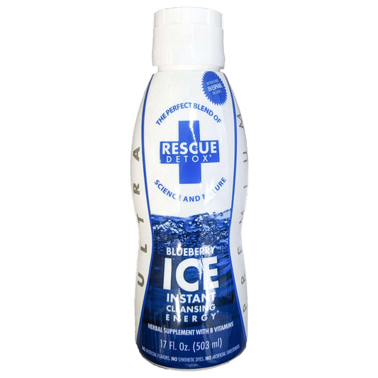 Rescue Detox ICE Instant Cleansing Energy, 17oz, Blueberry Flavor