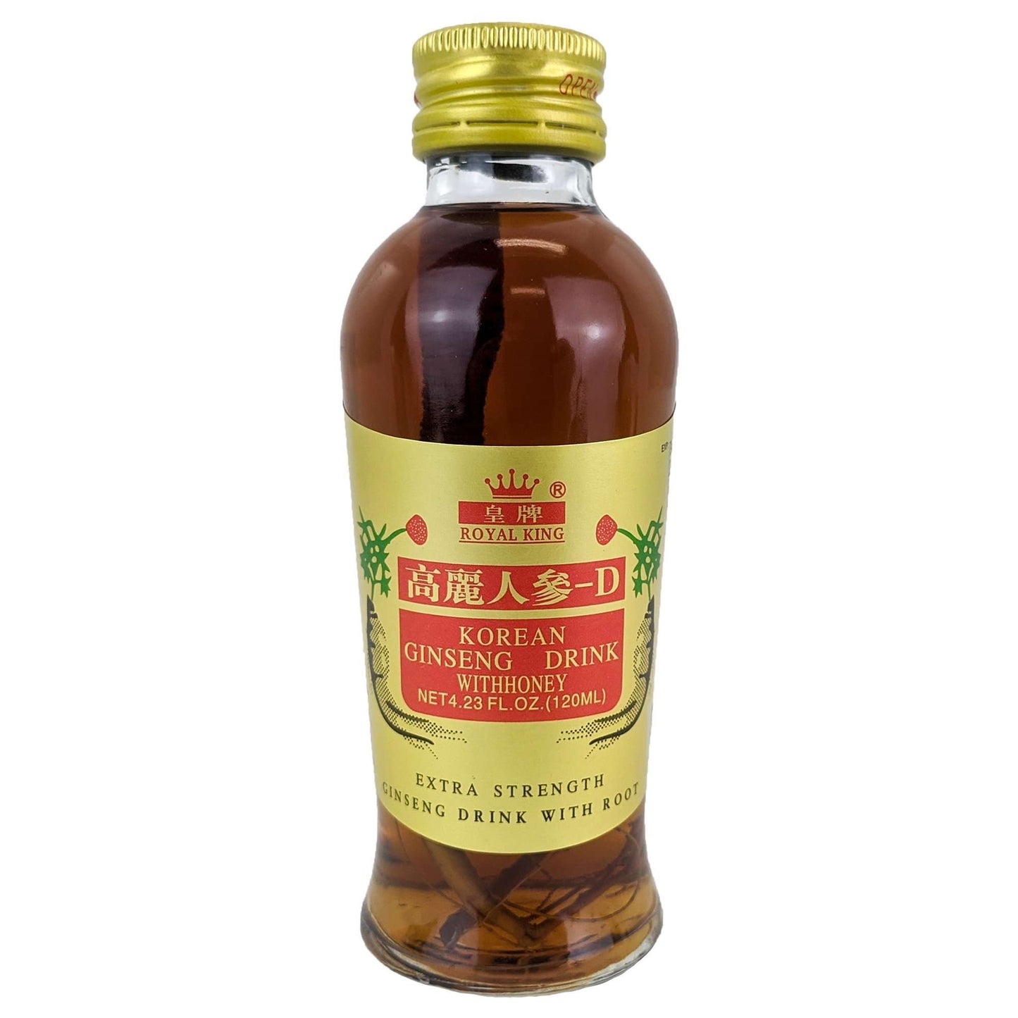 Royal King Korean Ginseng Root Drink With Honey, 120ml, Box of 10