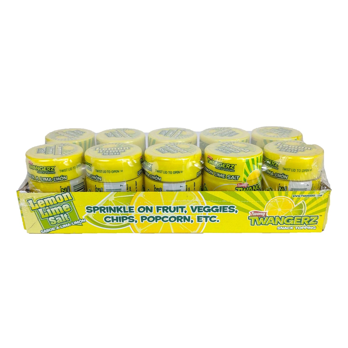 Twang Twangerz Snack Topping 10-Pack, Lemon Lime Flavor