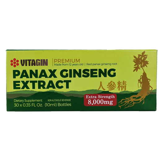 Vitagin Premium Panax Ginseng Extract Drink, Box of 30x 10ml Bottles