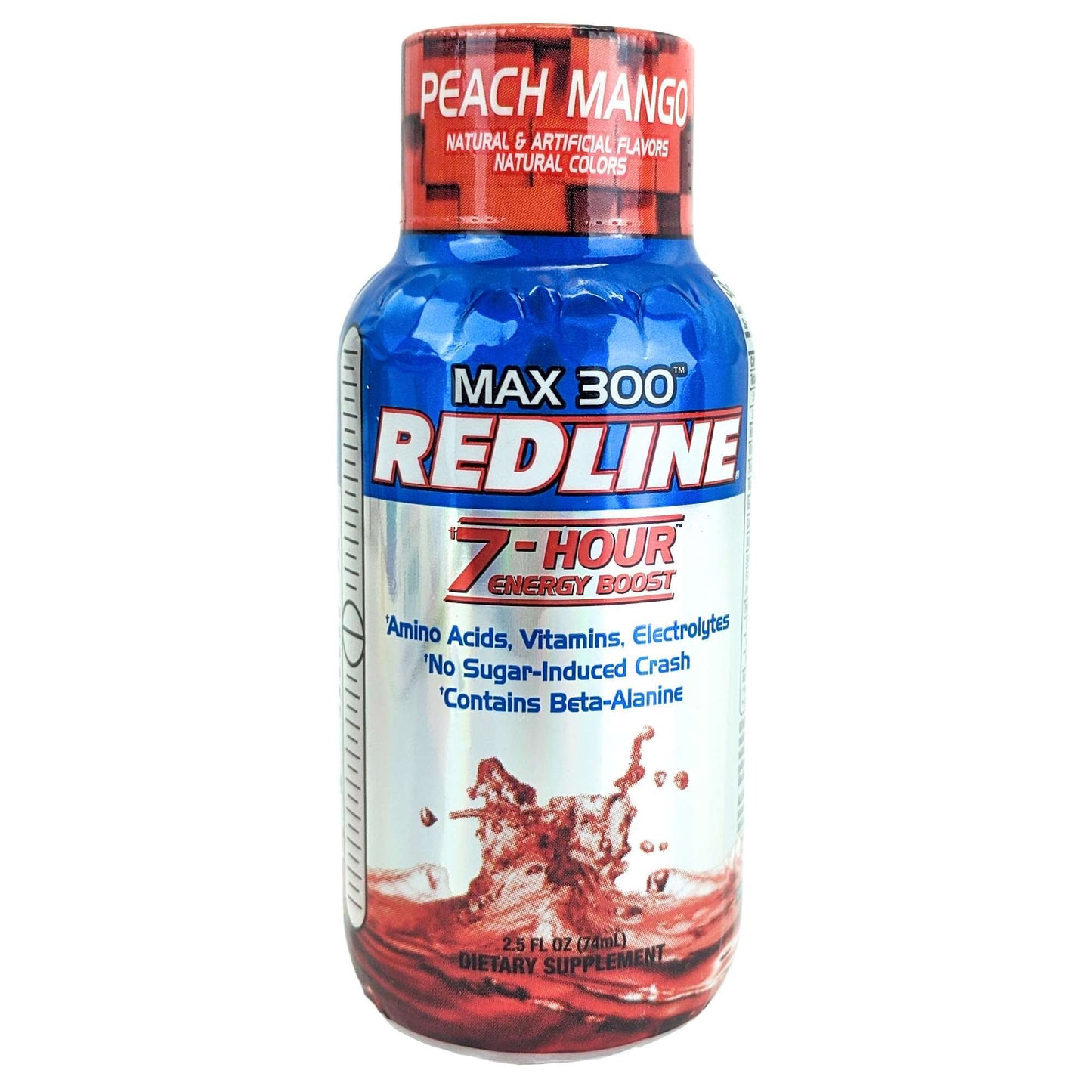 VPX Max 300 Redline Energy Shot 2.5oz. - Peach Mango