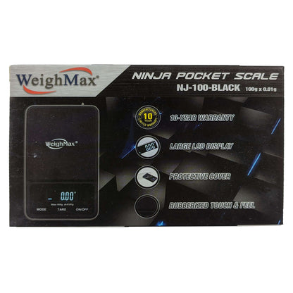 WeighMax Ninja Pocket Scale 100g x 0.01g NJ-100 - Black