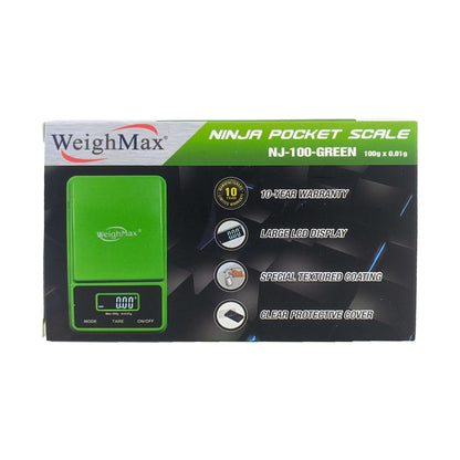 WeighMax Ninja Pocket Scale 100g x 0.01g NJ-100 - Green